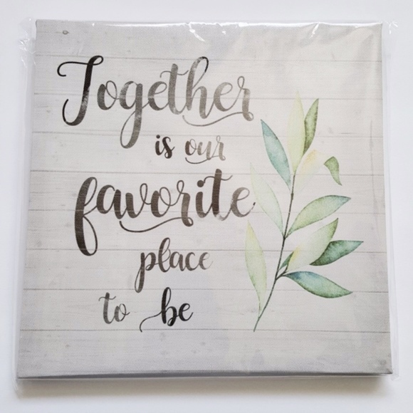 Other - NWT Together is our favorite place to be Wall Art